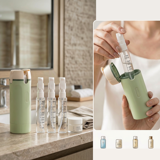 DoseFour  4-in-1 Spender für Shampoo, Duschgel & Co.